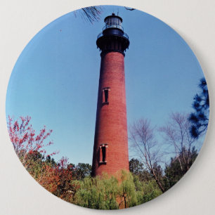 De Vuurtoren van Currituck Ronde Button 6,0 Cm