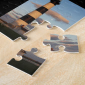 De vuurtoren van de buitenbanken legpuzzel (Zijkant)