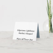 De Vuurtoren van Edgartown bij Martha's Vineyard Kaart (Achterkant)