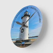 De Vuurtoren van Edgartown, de Ronde klok van (Hoek)