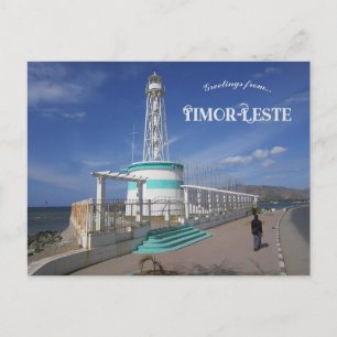 De vuurtoren van Farol in Dili Timor Leste Briefkaart