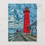 De vuurtoren van Grand Haven | Michigan Briefkaart (Voorkant)