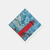 De vuurtoren van Grand Haven | Michigan Servet (Hoek)