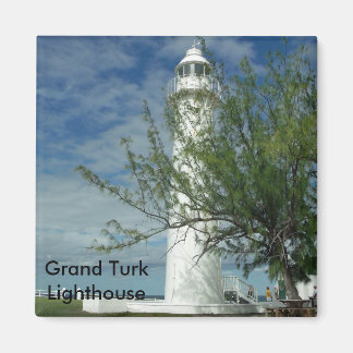 De vuurtoren van Grand Turk Magneet