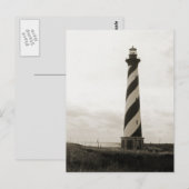De Vuurtoren van Hatteras van de kaap Briefkaart (Voorkant / Achterkant)