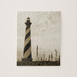 De Vuurtoren van Hatteras van de kaap Legpuzzel