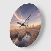 De vuurtoren van het eiland Bodie op Sunset Grote Klok (Hoek)