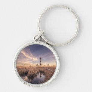 De vuurtoren van het eiland Bodie op Sunset Sleutelhanger