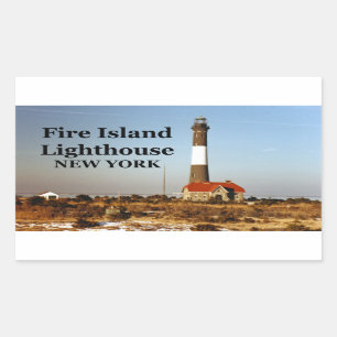 De Vuurtoren van het Eiland van de brand, de Rechthoekige Sticker