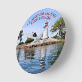 De Vuurtoren van het Eiland van de Ronde Klok (Hoek)