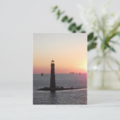De Vuurtoren van het Eiland van het zand bij Briefkaart (Staand voorkant)