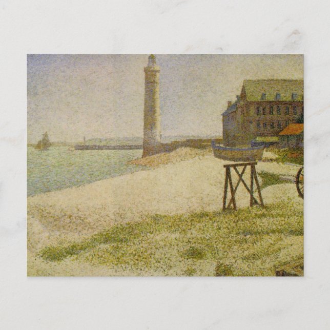 De vuurtoren van Honfleur door Georges Seurat (Voorkant)