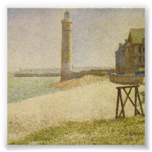 De vuurtoren van Honfleur door Georges Seurat Foto Afdruk