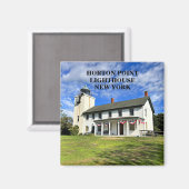 De vuurtoren van Horton Point, New York Magnet (Voorkant / Achterkant)