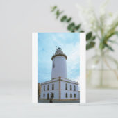 De vuurtoren van La Farola in Malaga Spanje Briefkaart (Staand voorkant)