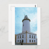 De vuurtoren van La Farola in Malaga Spanje Briefkaart (Voorkant / Achterkant)
