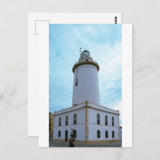 De vuurtoren van La Farola in Malaga Spanje Briefkaart (Voorkant / Achterkant)