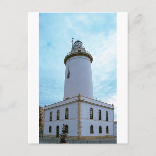 De vuurtoren van La Farola in Malaga Spanje Briefkaart (Voorkant)