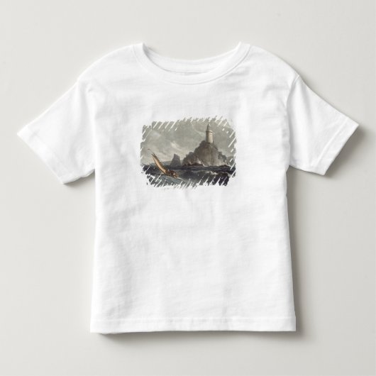 De vuurtoren van Lands End, Cornwall, f Kinder Shirts (Voorkant)