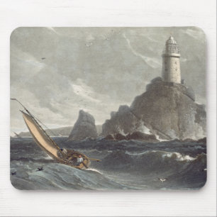 De vuurtoren van Lands End, Cornwall, f Muismat