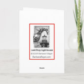 De Vuurtoren van LastStop Feestdagen Kaart (Achterkant)