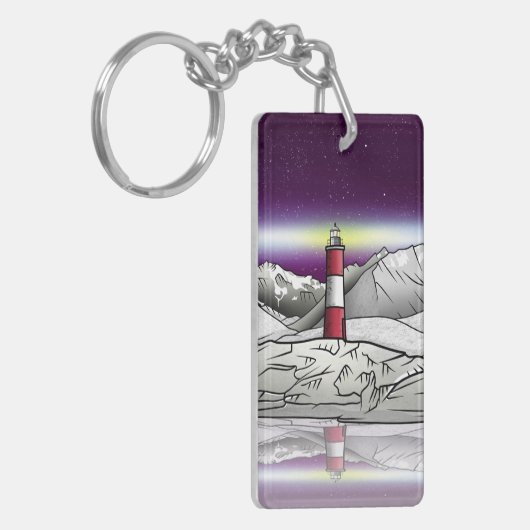 De vuurtoren van Les Eclaireurs in het zuiden van  Sleutelhanger (Voorkant Links)