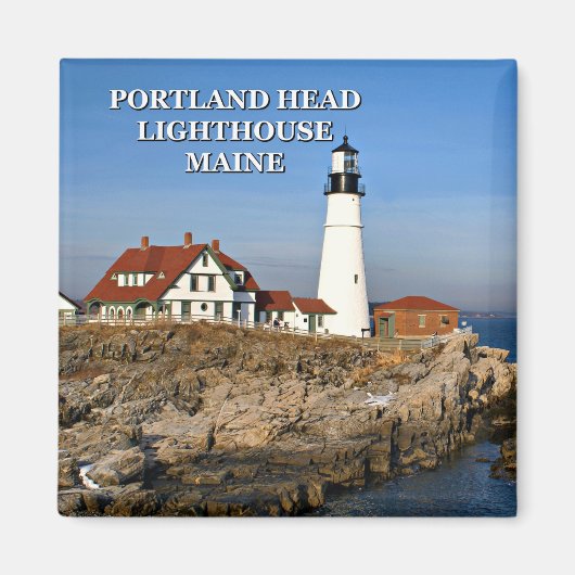 De vuurtoren van Portland Head, Maine Magnet (Voorkant)