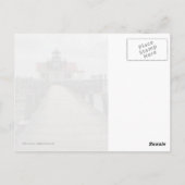 De vuurtoren van Roanoke Marshes Briefkaart (Achterkant)