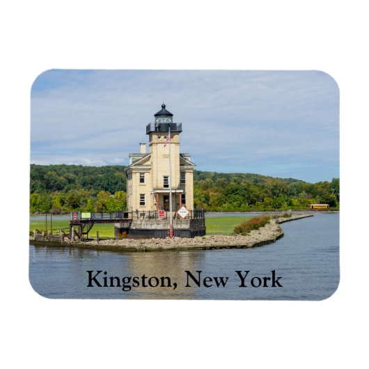 De vuurtoren van Rondout in New York Magneet (Horizontaal)