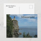 De vuurtoren van Split Rock in Minnesota Briefkaart (Voorkant / Achterkant)