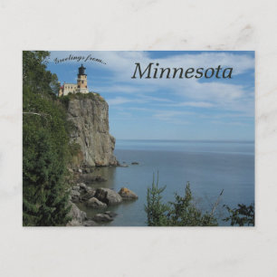 De vuurtoren van Split Rock in Minnesota Briefkaart