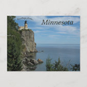 De vuurtoren van Split Rock in Minnesota Briefkaart (Voorkant)