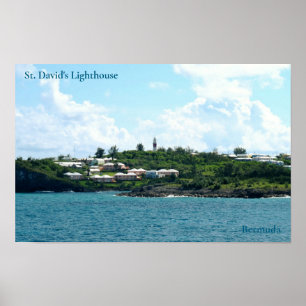 De vuurtoren van St. David, Bermuda Poster