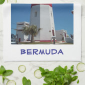 De vuurtoren van St. David, Bermuda Theedoek (Gevouwen)