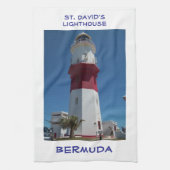 De vuurtoren van St. David, Bermuda Theedoek (Verticaal)