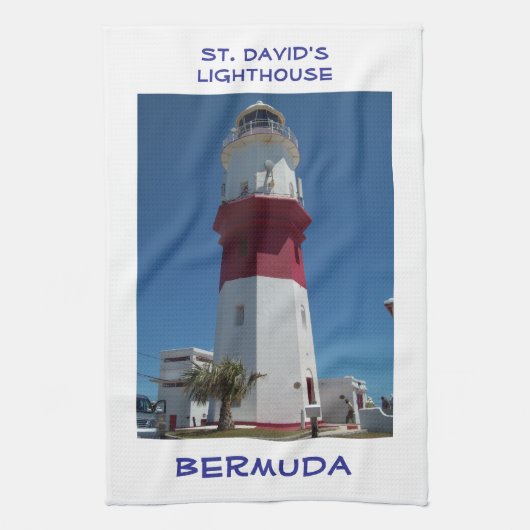 De vuurtoren van St. David, Bermuda Theedoek (Verticaal)