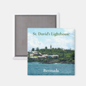 De vuurtoren van St. David in Bermuda Magneet (Voorkant / Achterkant)