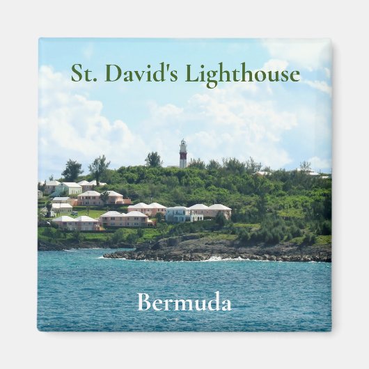 De vuurtoren van St. David in Bermuda Magneet (Voorkant)