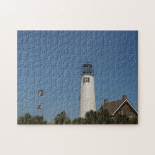 De vuurtoren van St. George Island in Eastpoint, F Legpuzzel