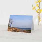 De vuurtorenWenskaart van Fayerweather Kaart (Gele Bloem)