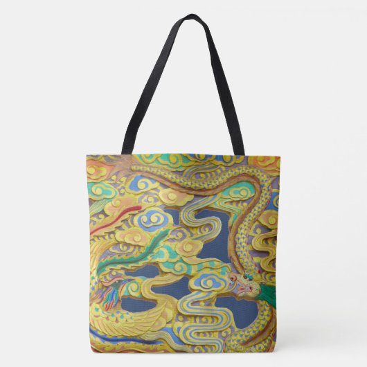 De Vuurvogel en de Draak op een Tote Bag (Voorkant)