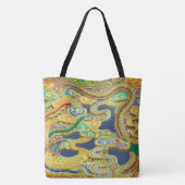 De Vuurvogel en de Draak op een Tote Bag (Achterkant)