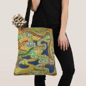 De Vuurvogel en de Draak op een Tote Bag (Dichtbij)