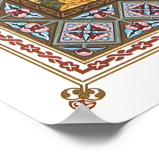 De vuurvogel van Boris Zvorykin Poster (Hoek)