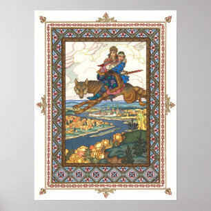 De vuurvogel van Boris Zvorykin Poster