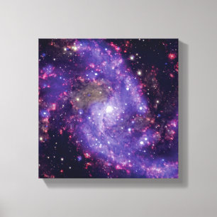 De Vuurwerksterrenstelsel Ruimtefoto Canvas Afdruk