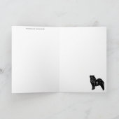 DE WAAKZAME EEN gladde chow Gevouwen Wenskaart Kaart (Binnen)