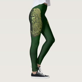 De waakzame geest van de natuur: groen Man Leggings
