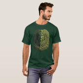 De waakzame geest van de natuur: groen Man T-shirt (Voorkant volledig)