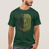 De waakzame geest van de natuur: groen Man T-shirt (Voorkant)